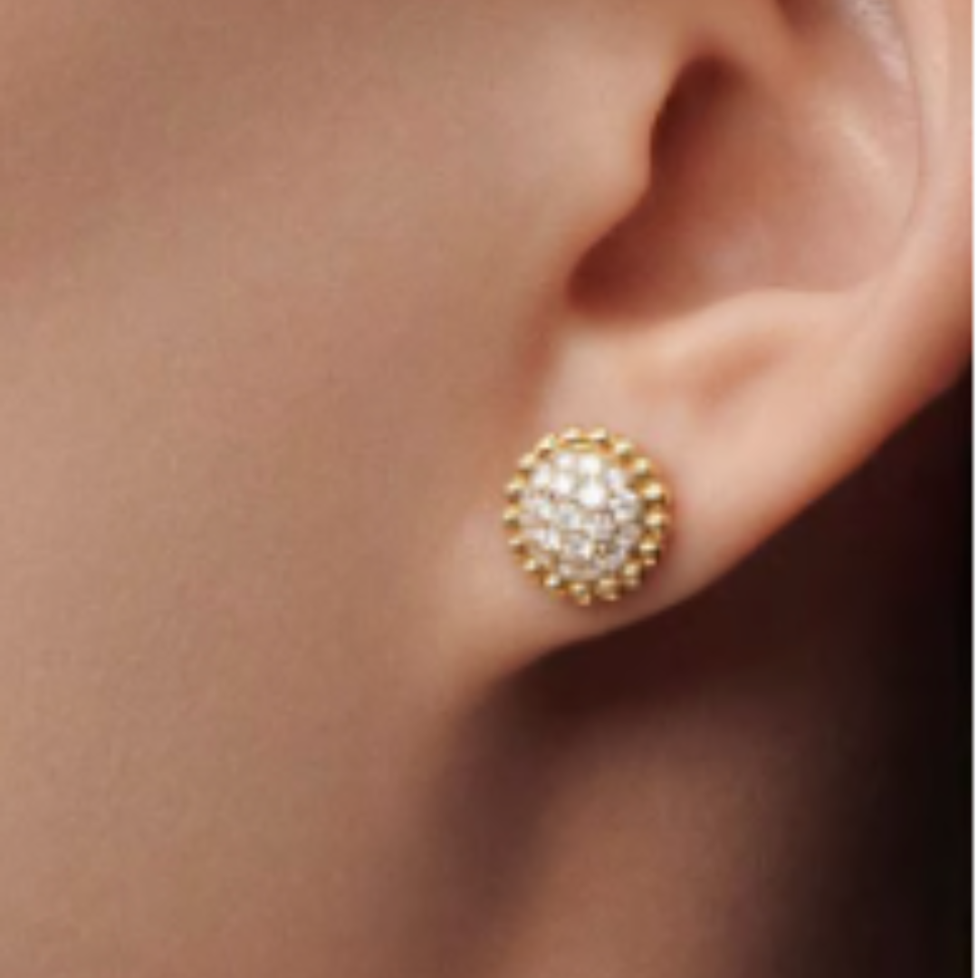 Sassy Earrings - Diamond / Gold