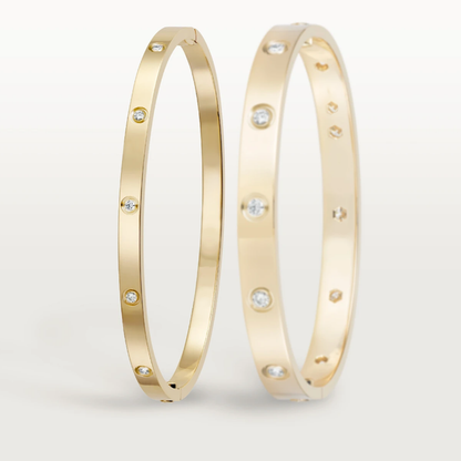 Ava 10-Diamond Bracelet - Thin