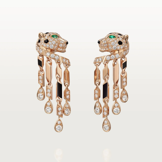 Panther Rose Earrings