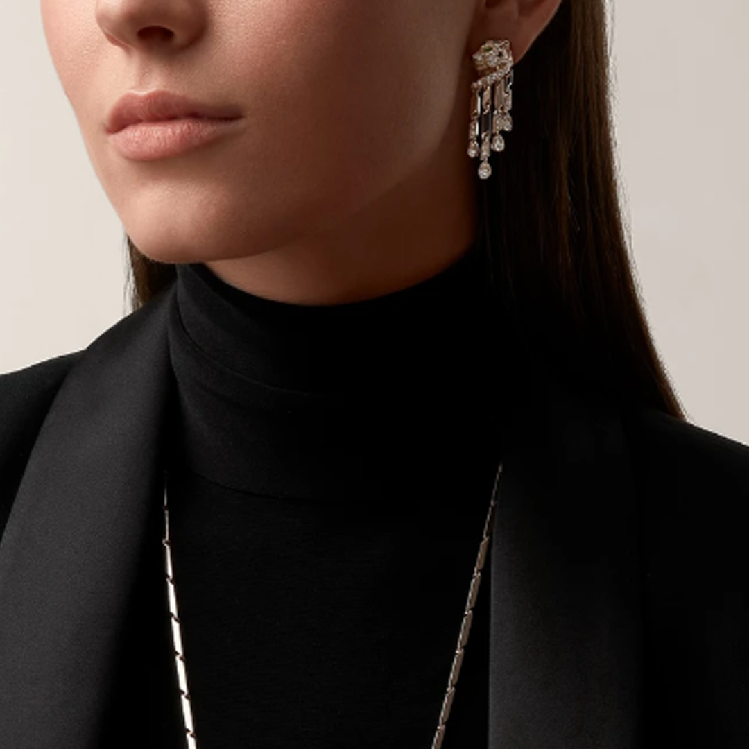 Panther Rose Earrings