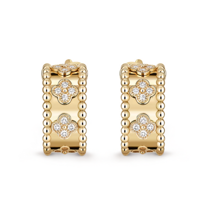 Abby Earrings - Diamond / Gold