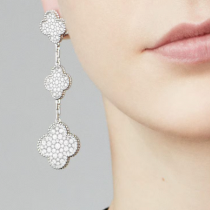 Coki Dreier Earrings - Diamond / Silver