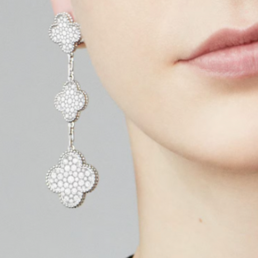 Coki Dreier Earrings - Diamond / Silver