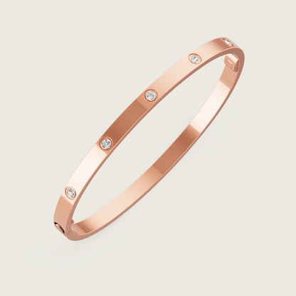 Ava 10-Diamond Bracelet - Thin