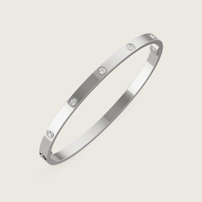 Ava 10-Diamond Bracelet - Thin
