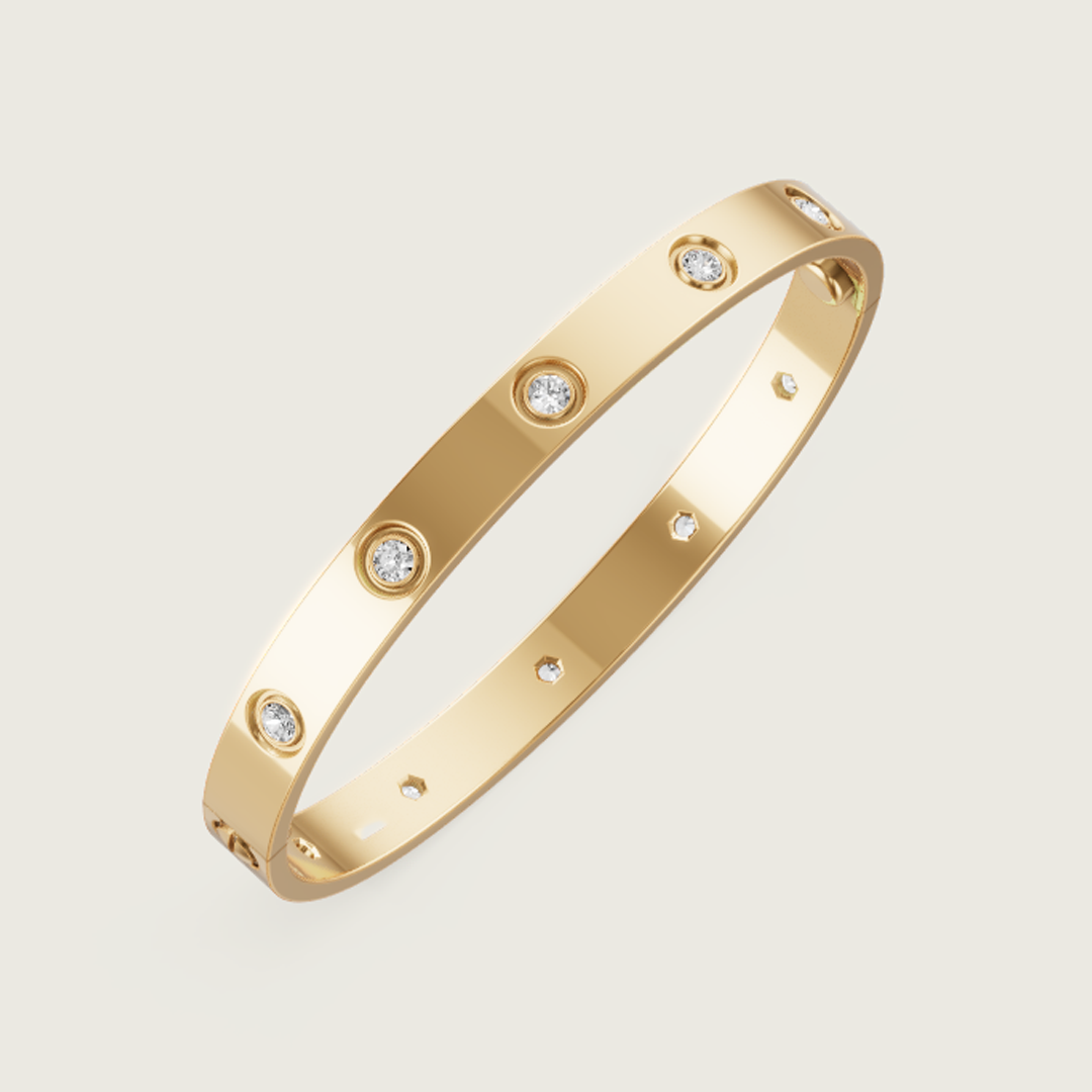 Ava 10-Diamond Bangle