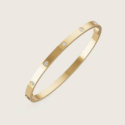 Ava 10-Diamond Bracelet - Thin