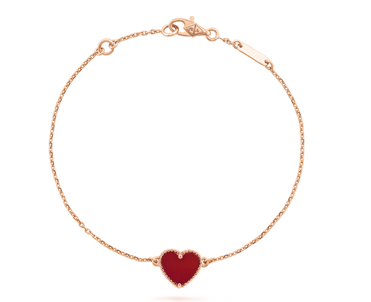 Amber Heart Bracelet - Rose