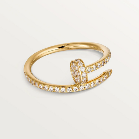 Diamond Nail Ring - Thin