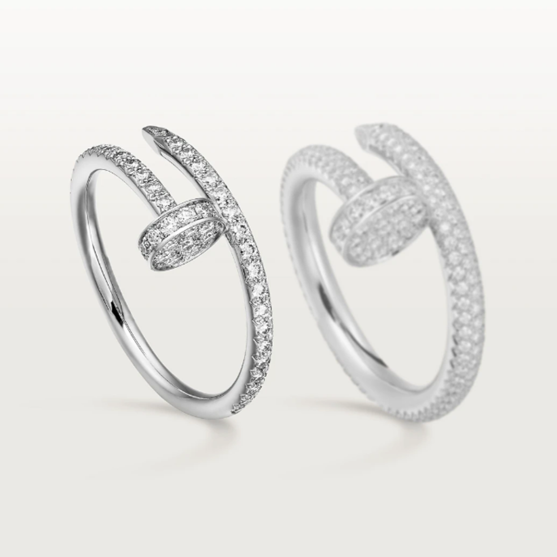 Diamond Nail Ring - Thin