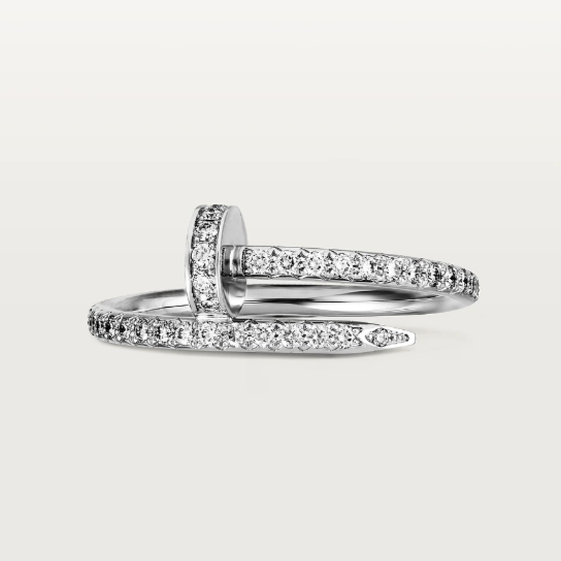 Diamond Nail Ring - Thin