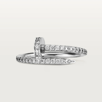 Diamond Nail Ring - Thin