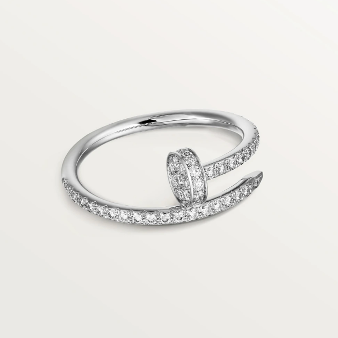 Diamond Nail Ring - Thin