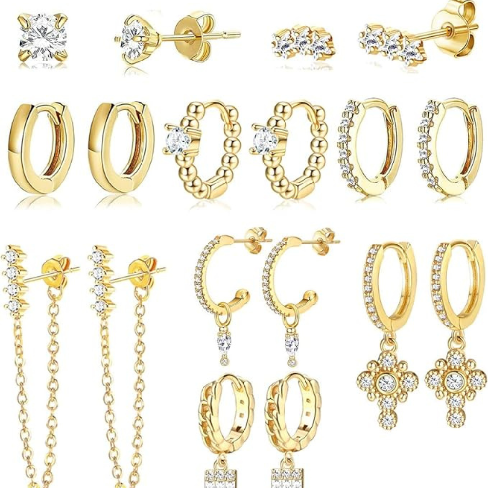 Pairs P. Earrings - Gold