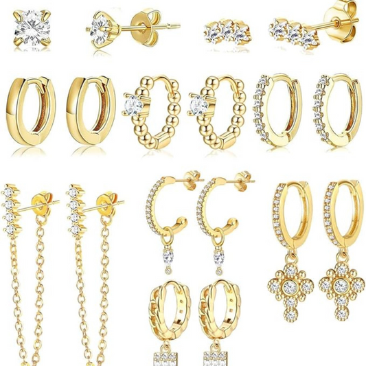 Pairs P. Earrings - Gold