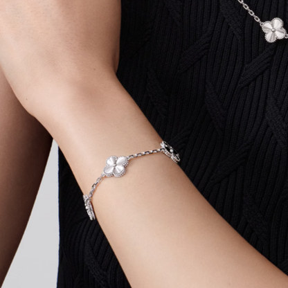 Amber Armband - Silver / Pattern